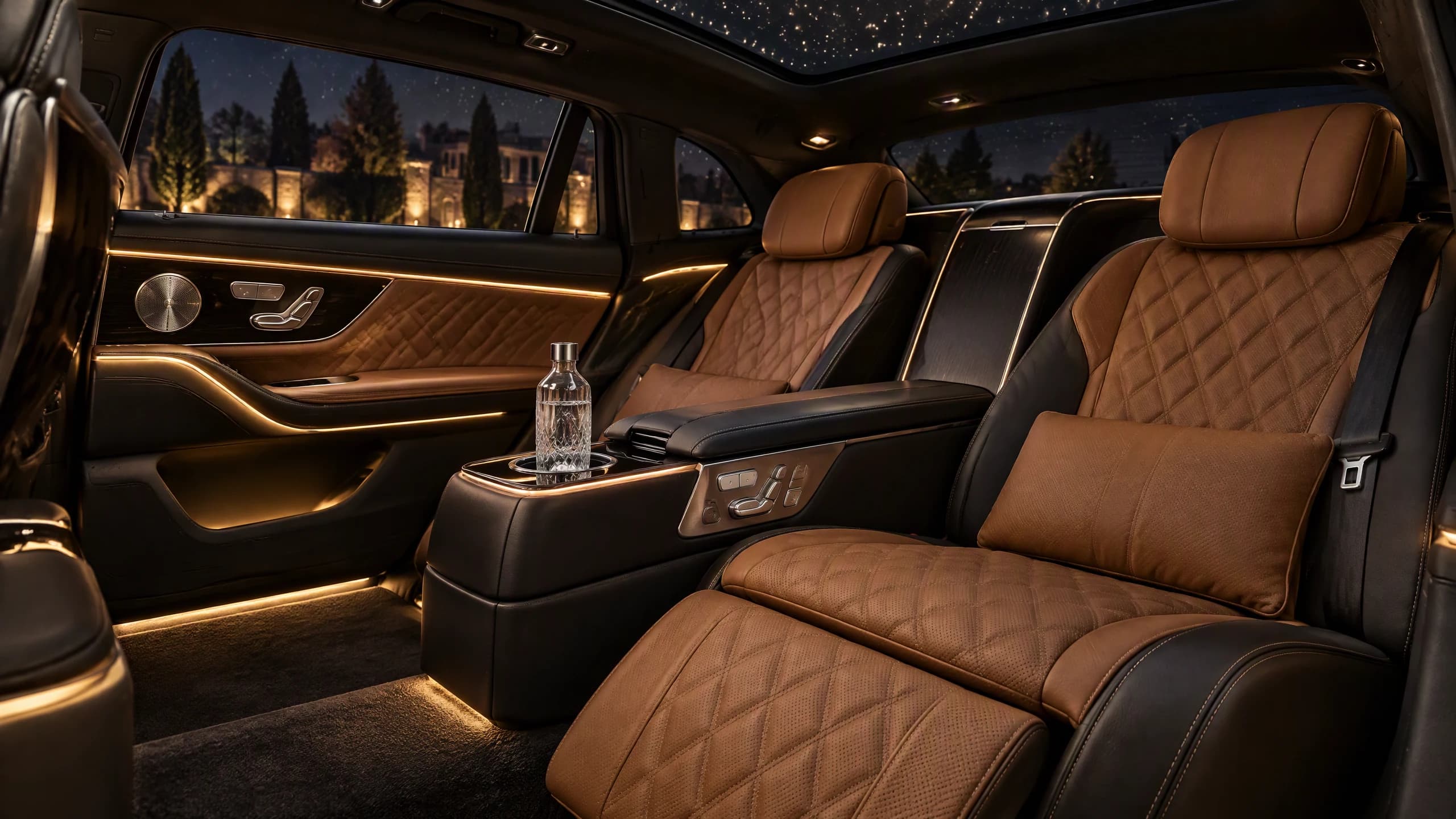Interieur Luxe Chauffeur Prive France Transport